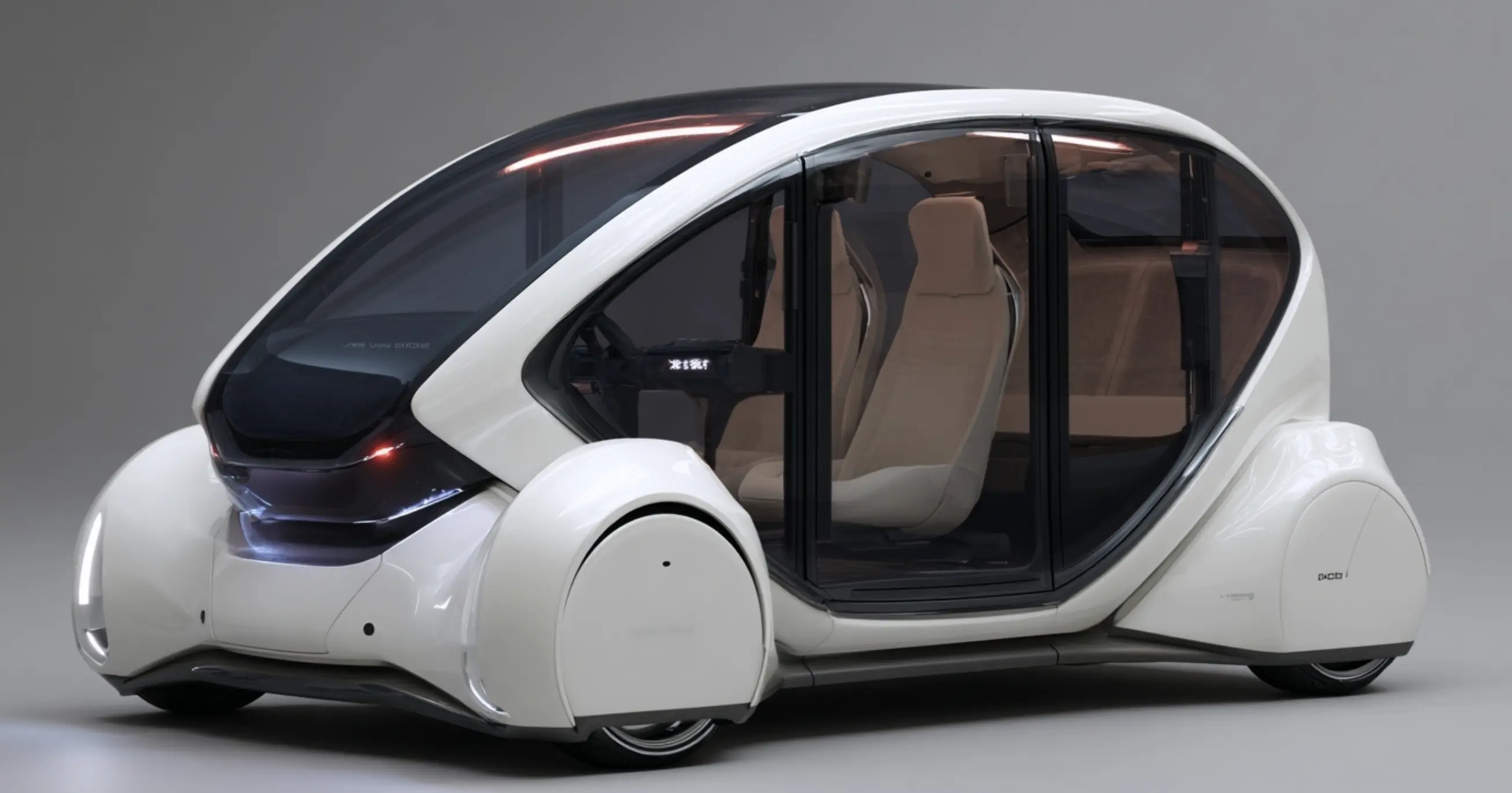 Futuristic white self-driving autonomous vehicle representing UK driving law changes in 2026