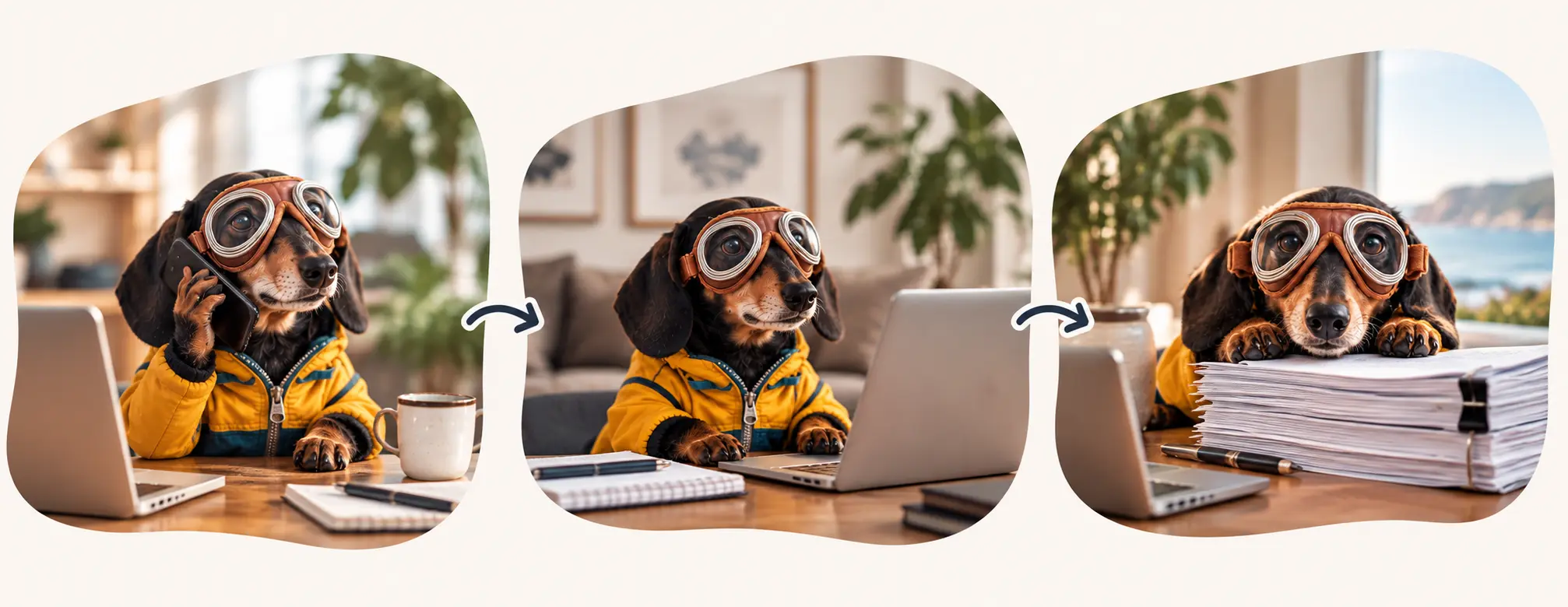 Three stages of our service: requesting a callback, discussing your needs and explaining your cover.