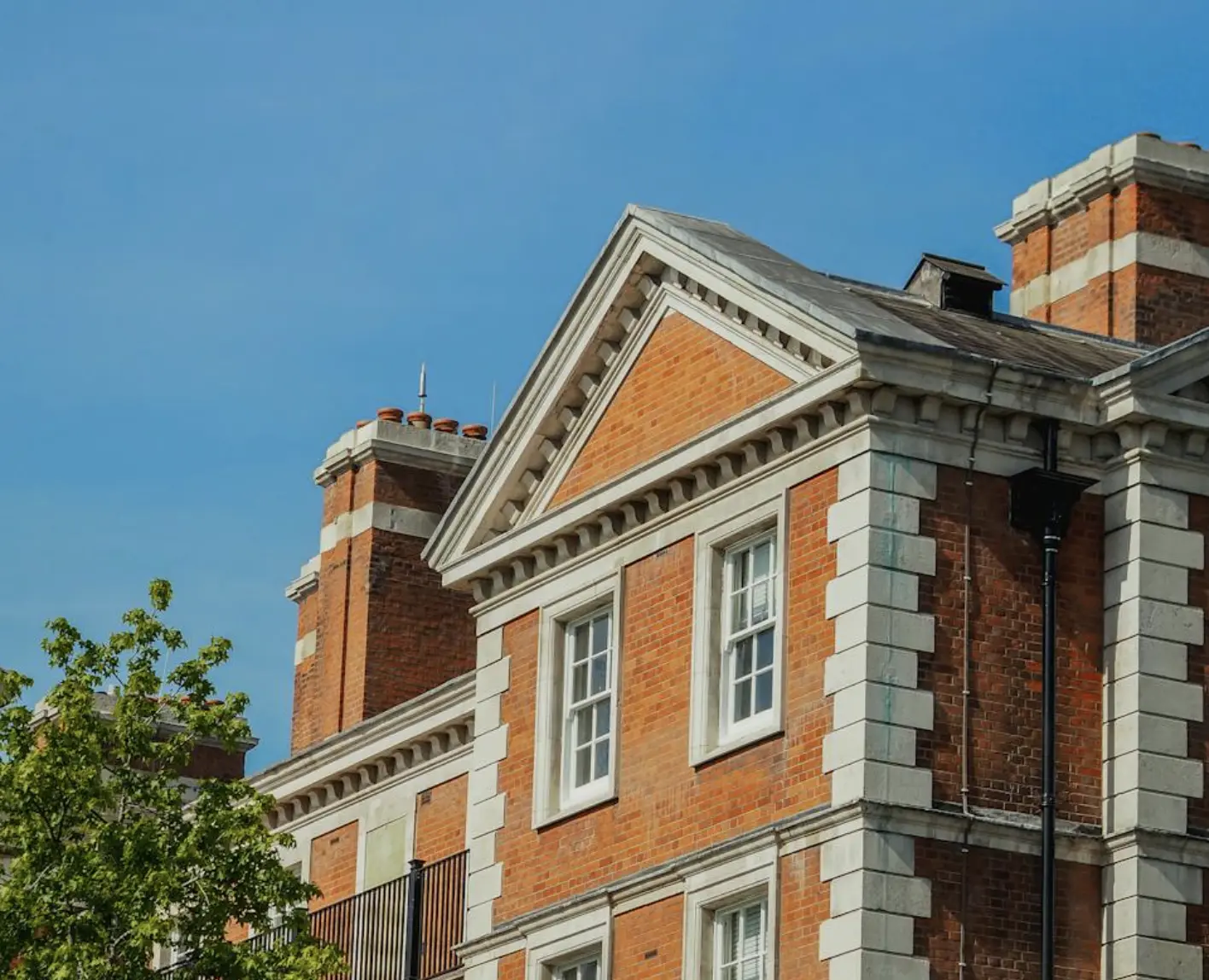 Traditional British brick home