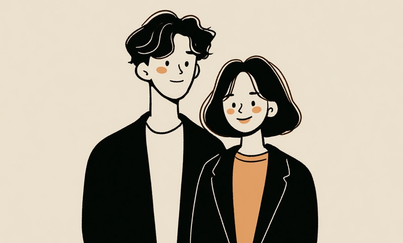 Young couple browsing life cover quotes on a laptop